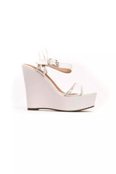 Péché Originel White Polyethylene Women's Wedge Sandal