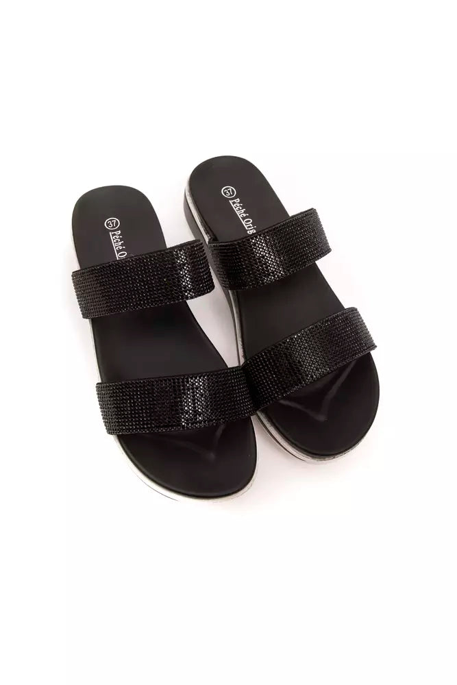 Péché Originalel Svart Textil Dam Sandal
