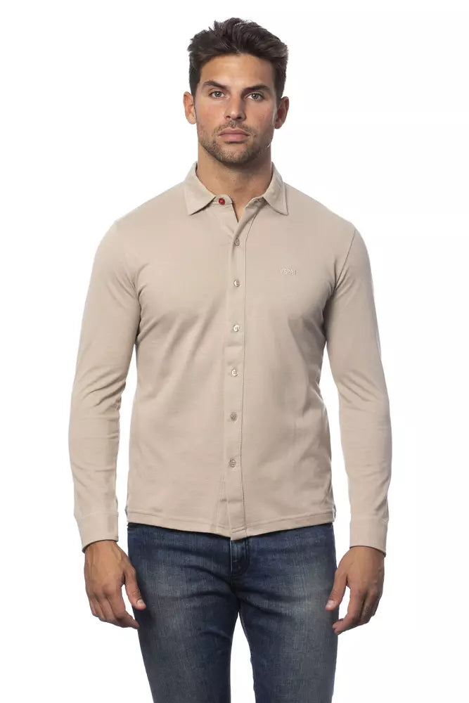 Verri Beige Bomull Herrskjorta
