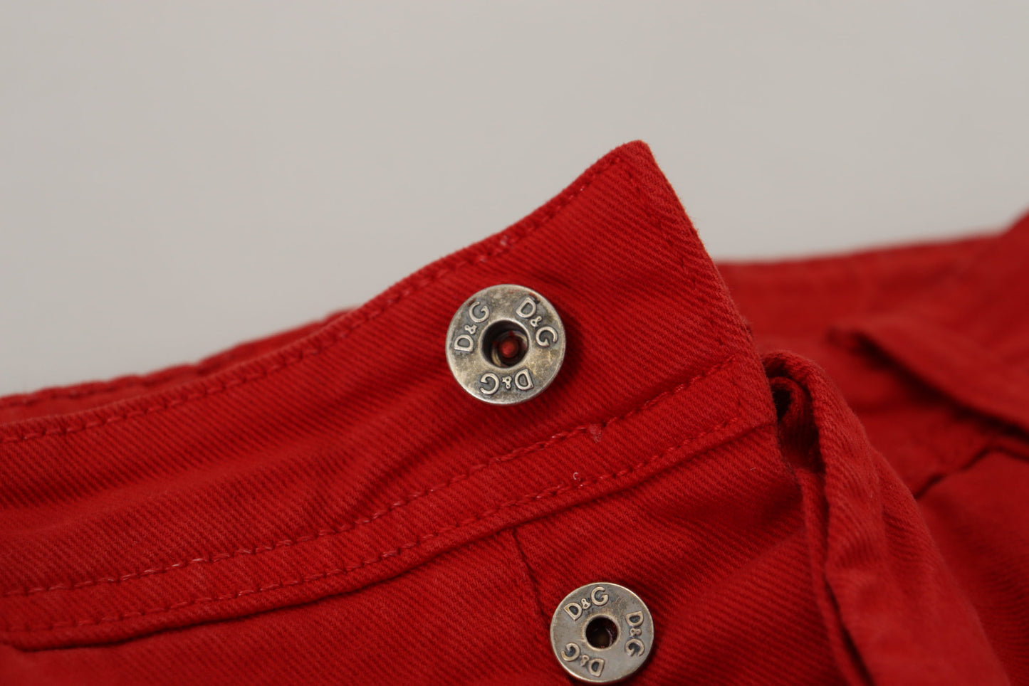 Dolce & Gabbana Röda Bomulls Raka Herrjeans