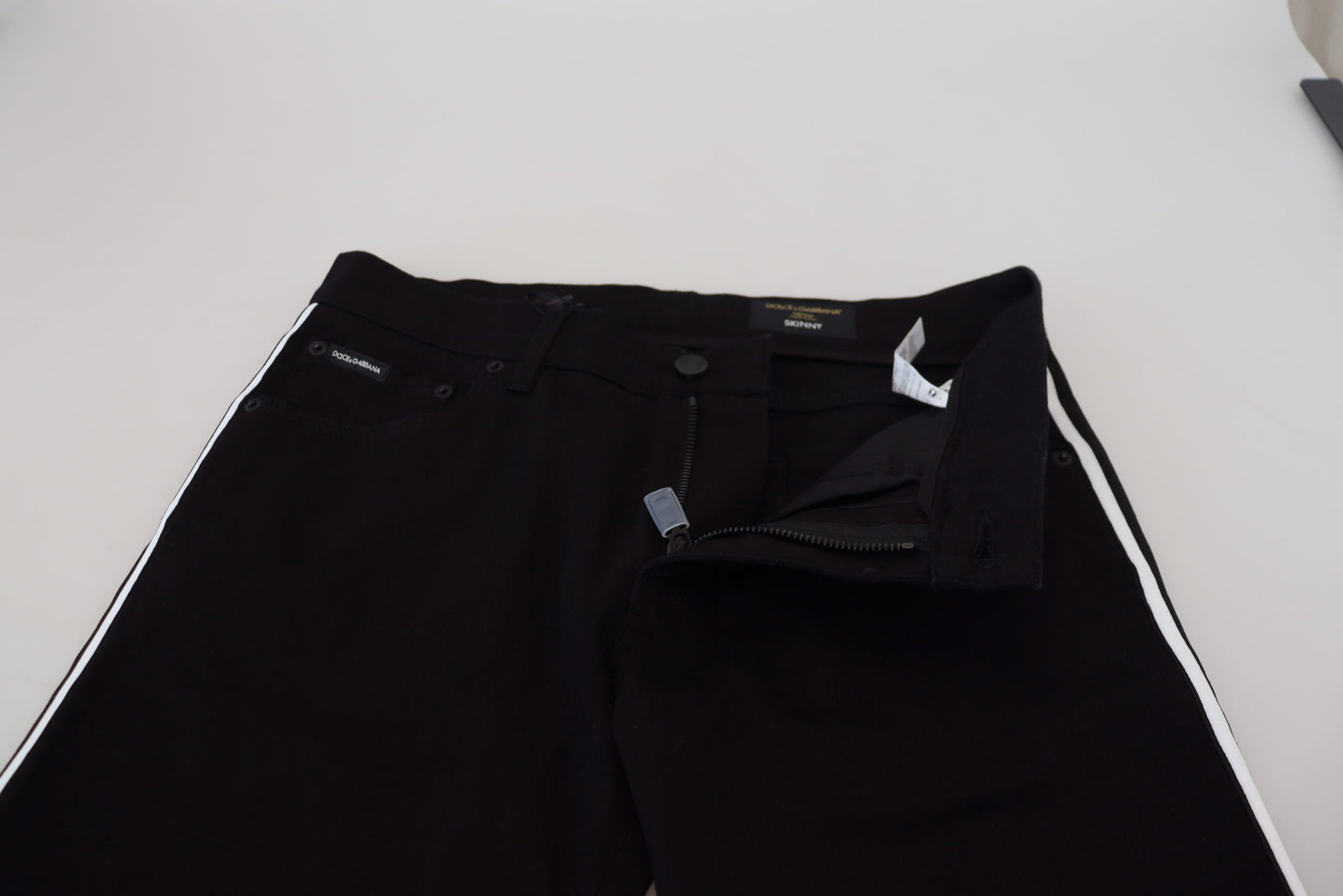 Dolce & Gabbana Svarta Bomull DG Crown Herrjeans