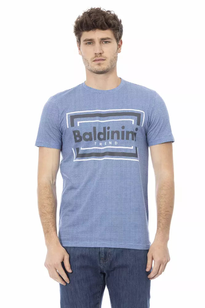 Baldinini Trend Ljusblå Bomull Herr T-shirt