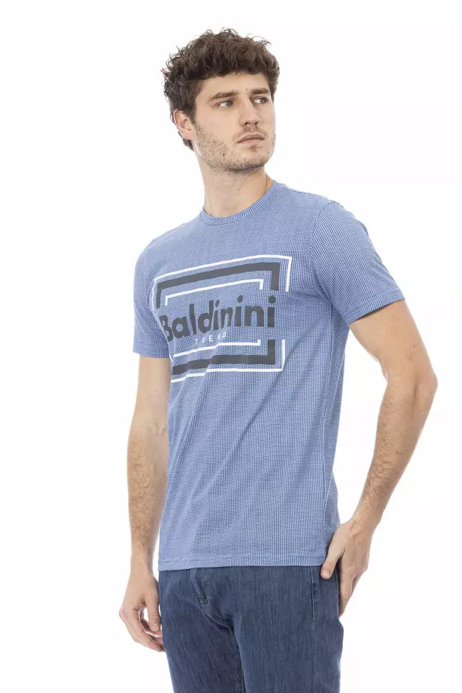 Baldinini Trend Ljusblå Bomull Herr T-shirt