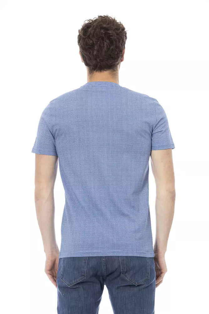 Baldinini Trend Ljusblå Bomull Herr T-shirt
