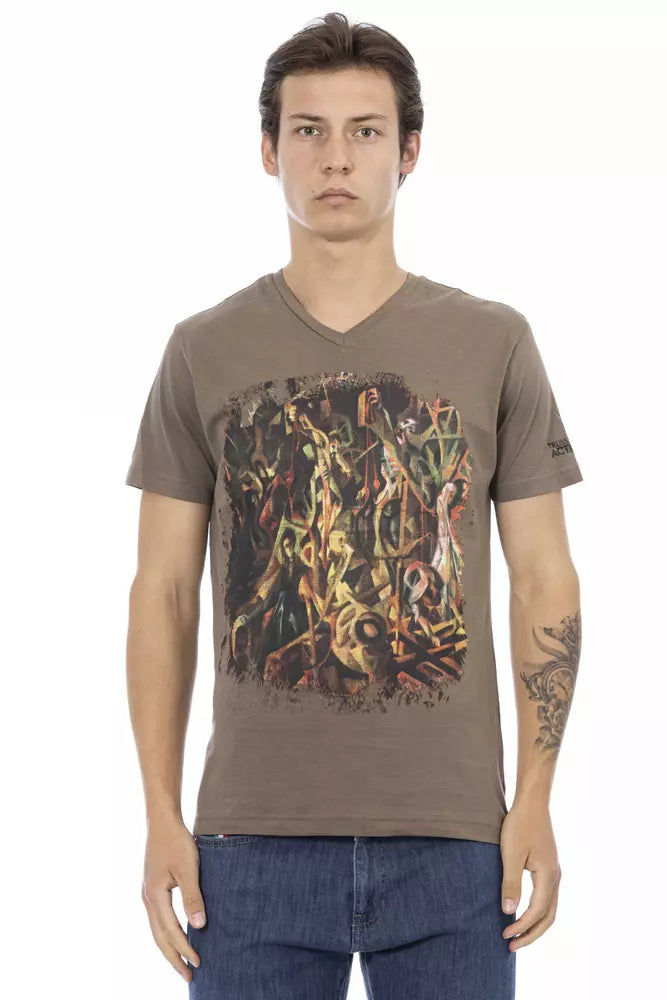 Trussardi Action Brun Bomull Herr T-shirt