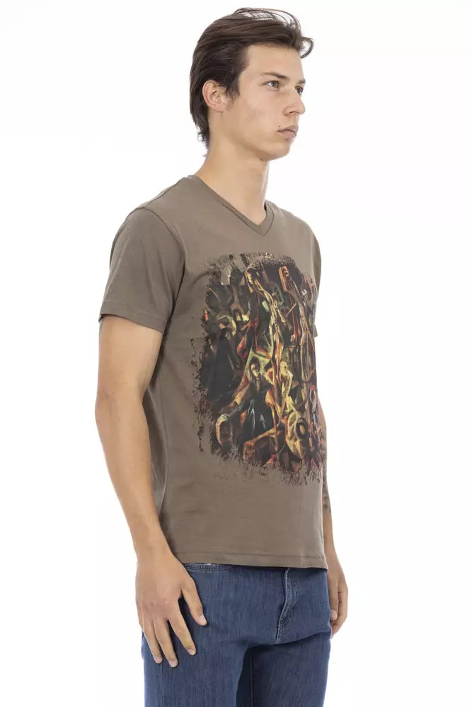 Trussardi Action Brun Bomull Herr T-shirt