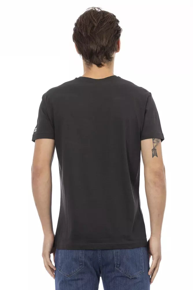Trussardi Action svart bomulls-T-shirt för män