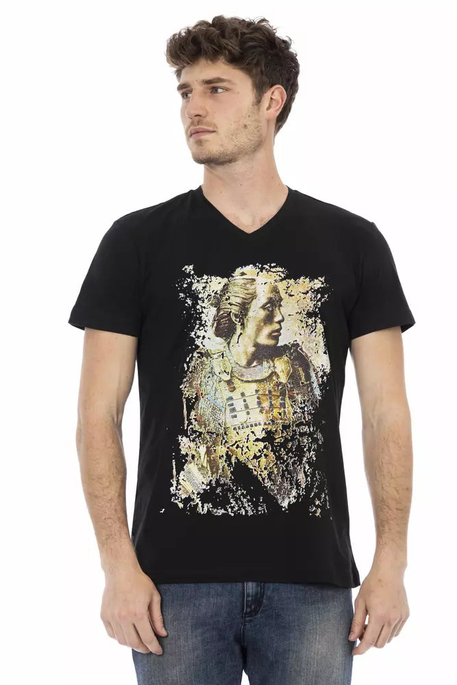 Trussardi Action svart bomulls-T-shirt för män