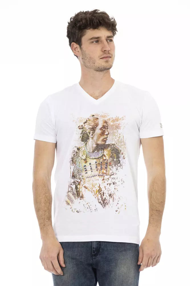 Trussardi Action Elegant V-ringad Kortärmad T-shirt
