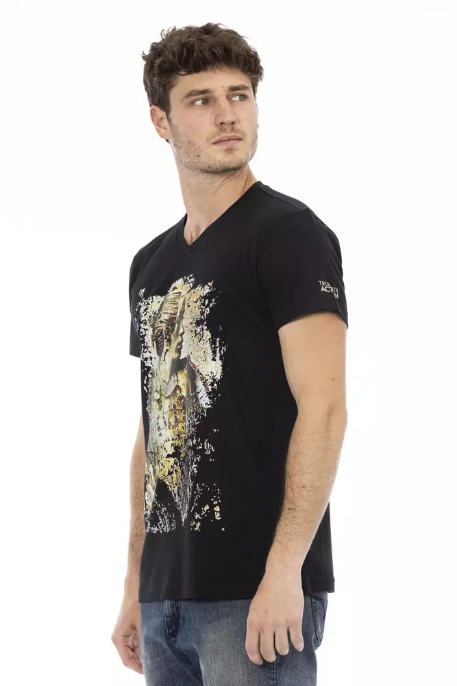 Trussardi Action svart bomulls-T-shirt för män