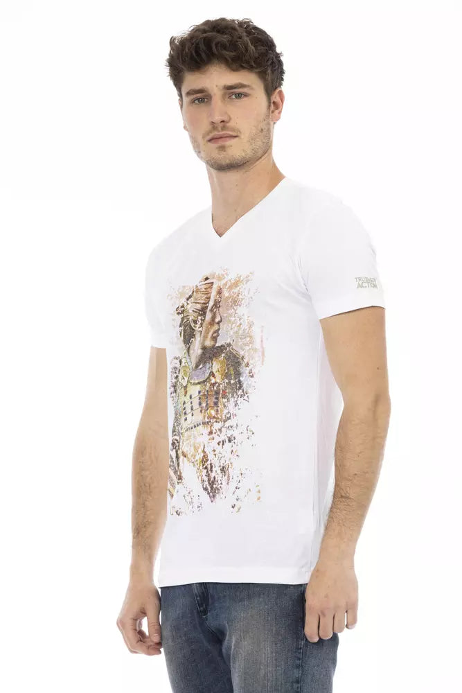 Trussardi Action Elegant V-ringad Kortärmad T-shirt