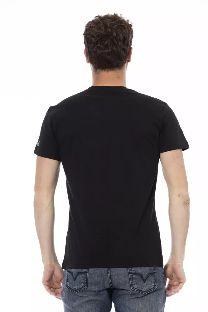 Trussardi Action svart bomulls-T-shirt för män