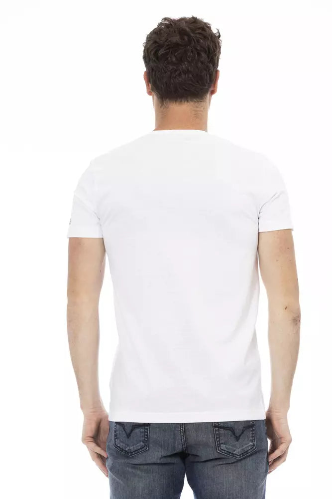 Trussardi Action Elegant V-ringad Kortärmad T-shirt