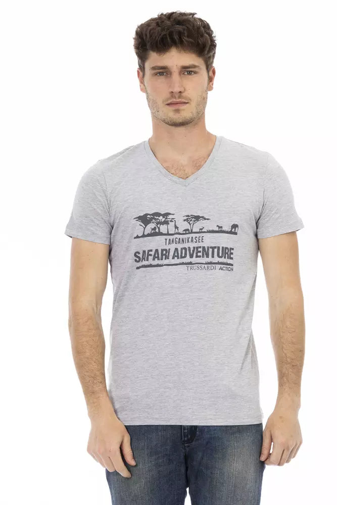 Trussardi Action Grå Bomull Herr T-shirt