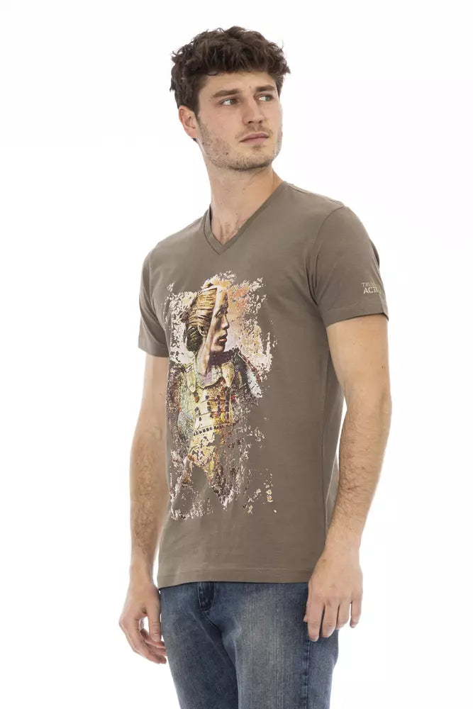 Trussardi Action Brun Bomull Herr T-shirt