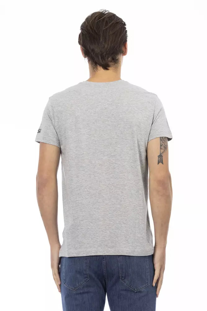 Trussardi Action grå bomulls-T-shirt för män