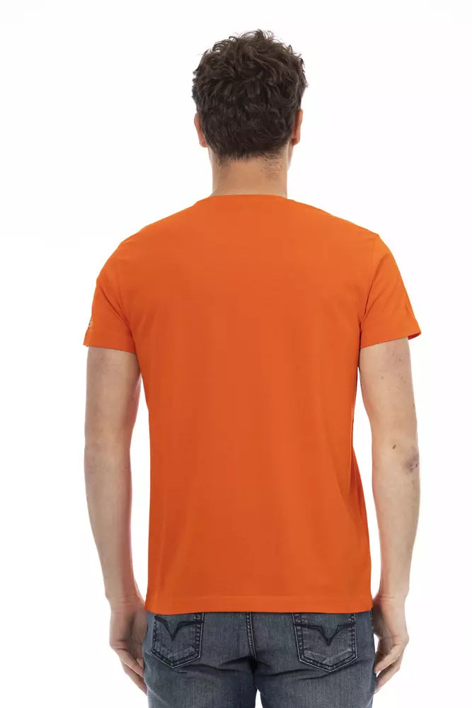 Trussardi Action Orange bomulls-T-shirt för män