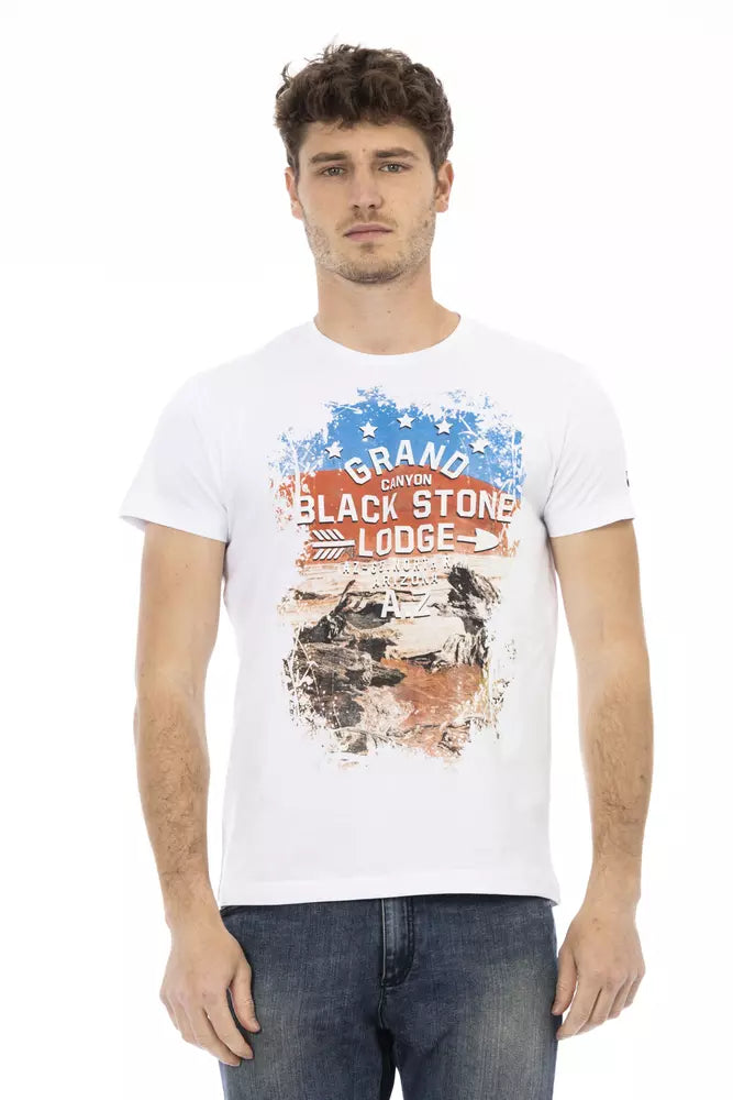 Trussardi Action Vit Bomull Herr T-shirt