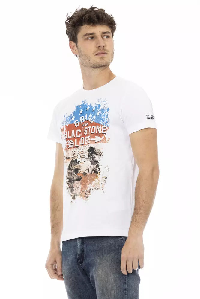 Trussardi Action Vit Bomull Herr T-shirt