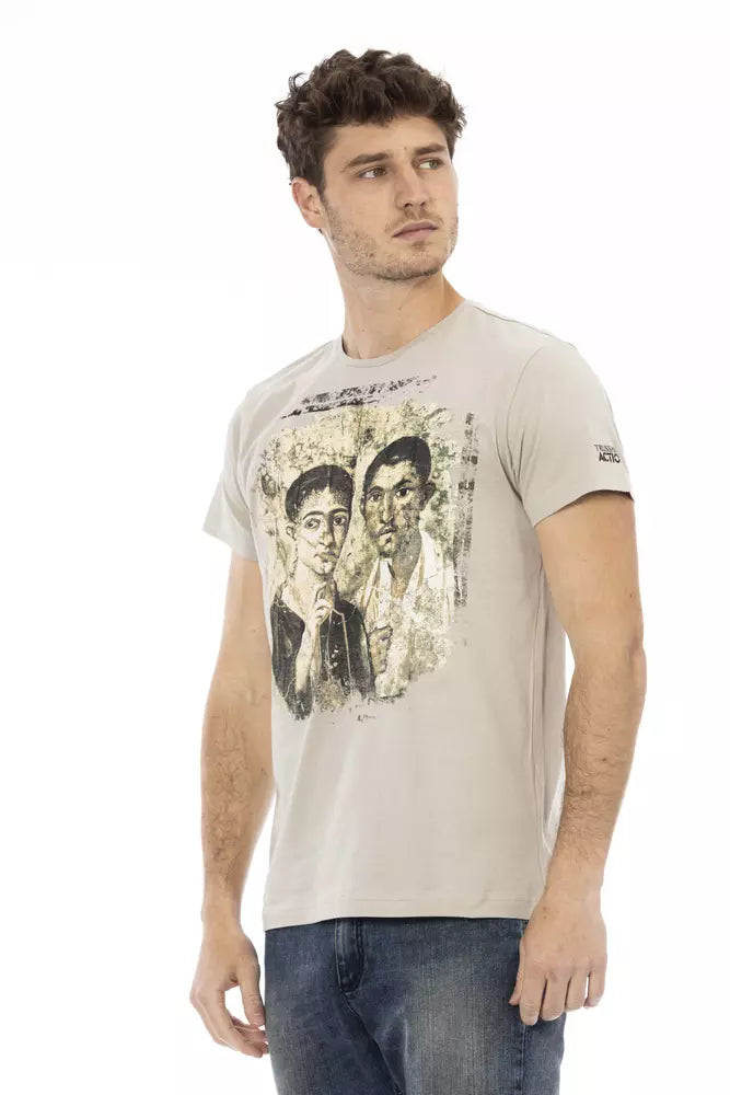Trussardi Action Beige Bomull Herr T-shirt