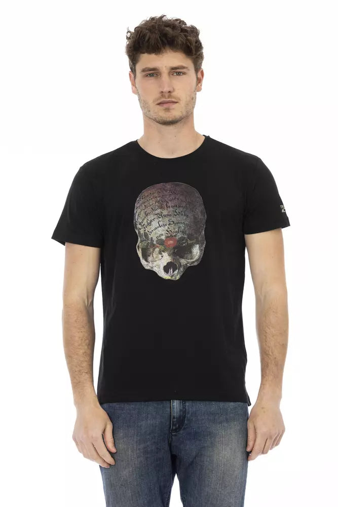 Trussardi Action svart bomulls-T-shirt för män
