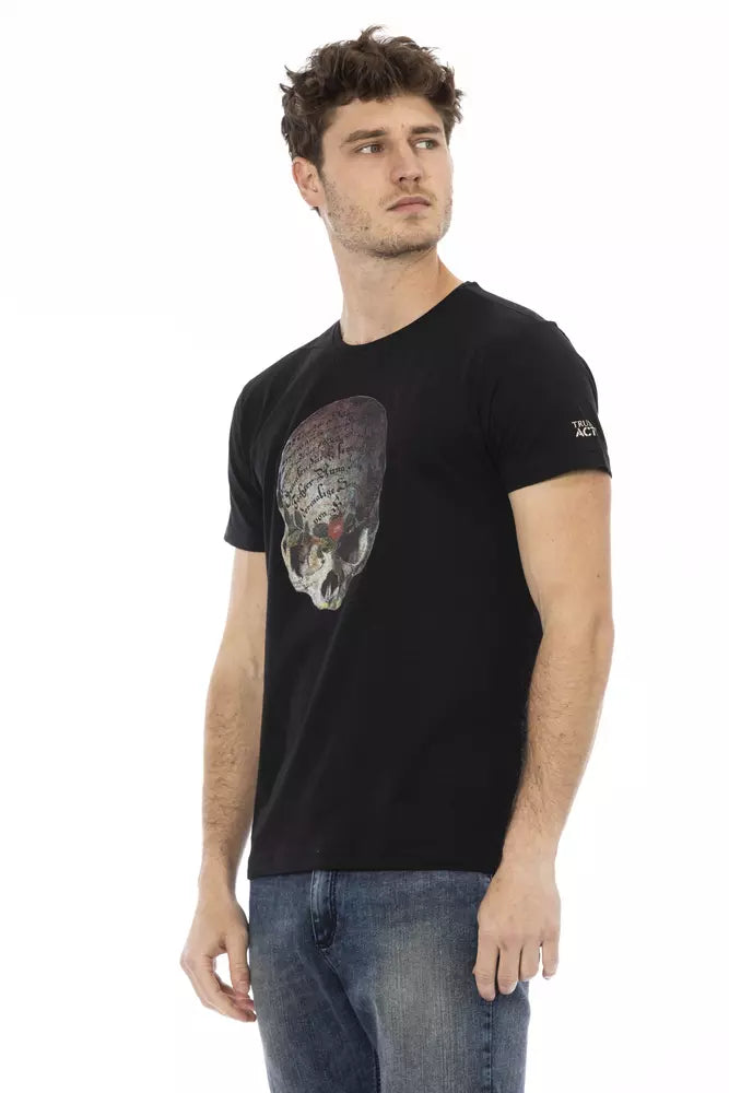 Trussardi Action svart bomulls-T-shirt för män
