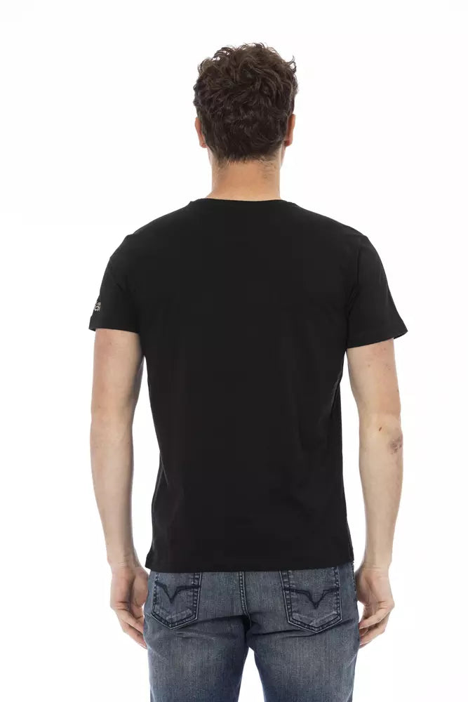 Trussardi Action svart bomulls-T-shirt för män