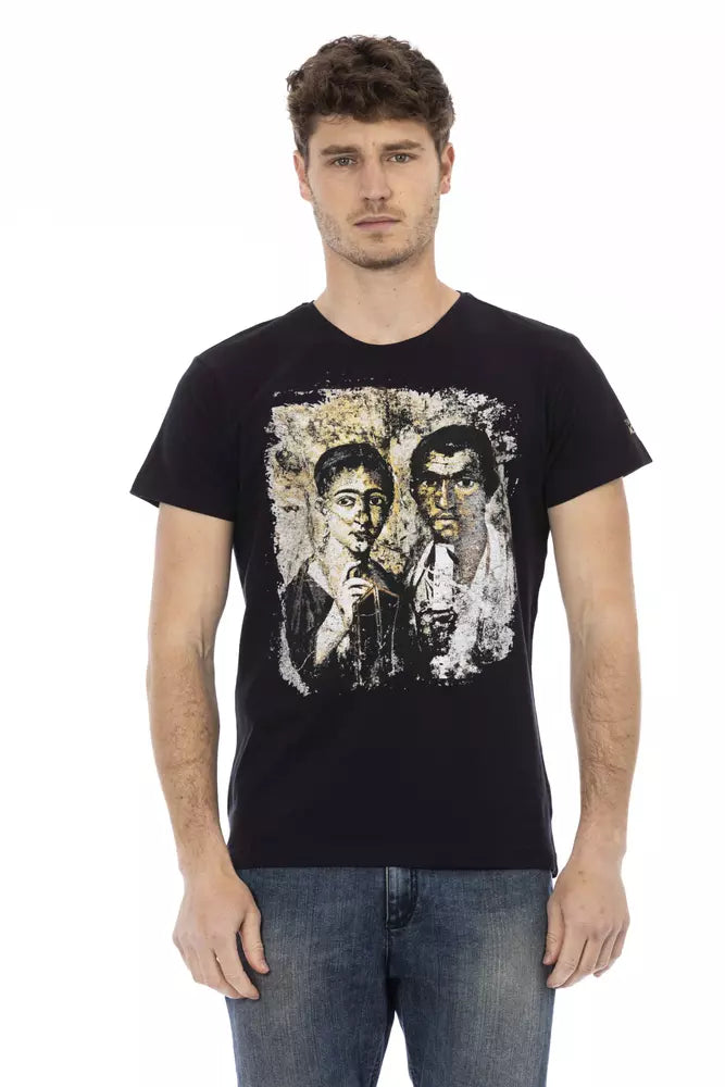 Trussardi Action svart bomulls-T-shirt för män