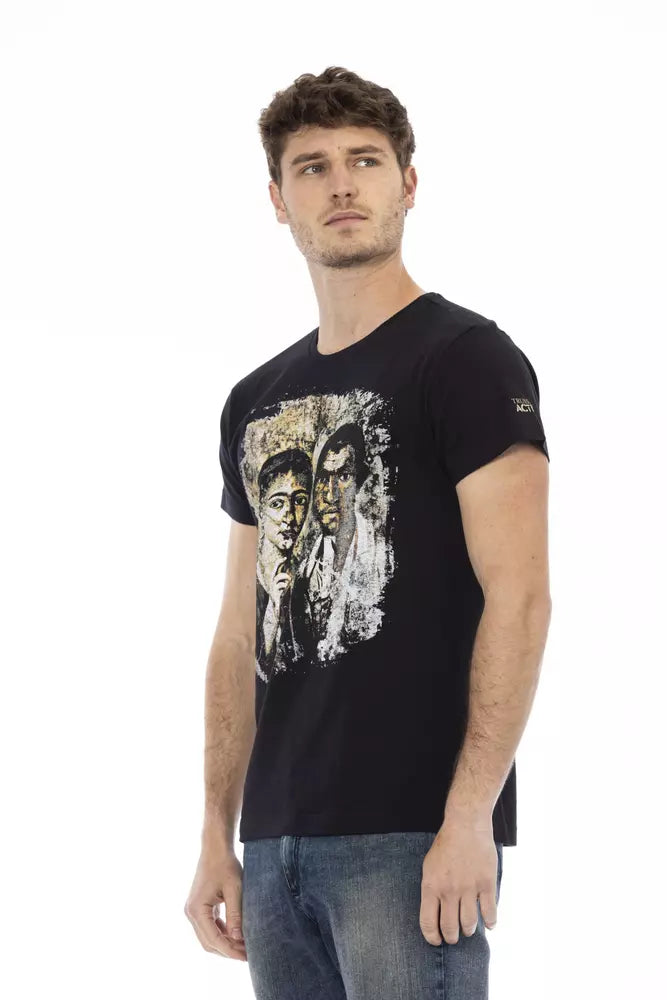 Trussardi Action svart bomulls-T-shirt för män