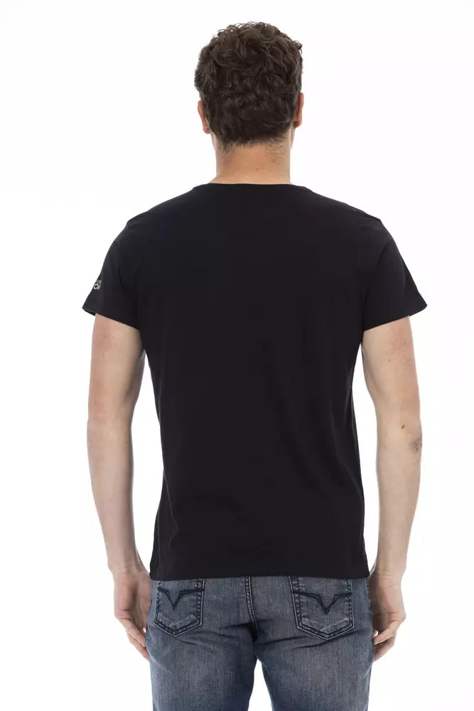 Trussardi Action svart bomulls-T-shirt för män