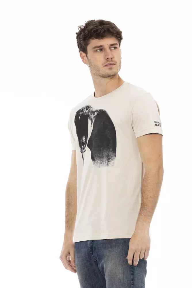 Trussardi Action Beige Bomull Herr T-shirt