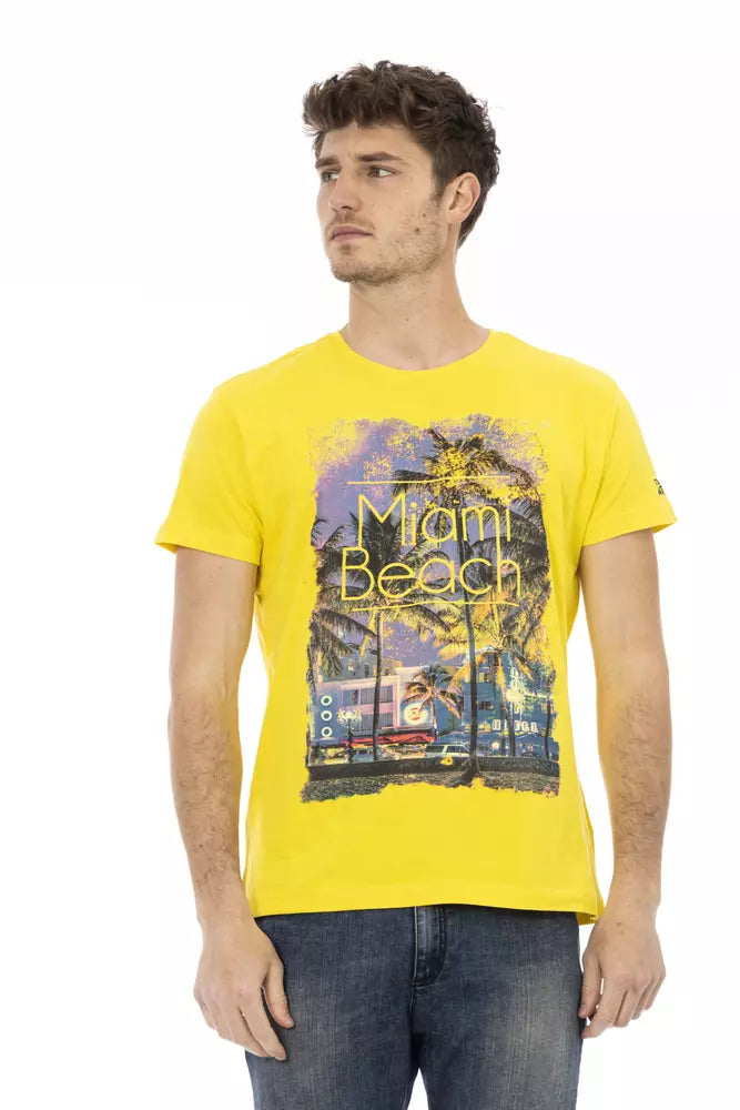 Trussardi Action Gul Bomull Herr T-shirt