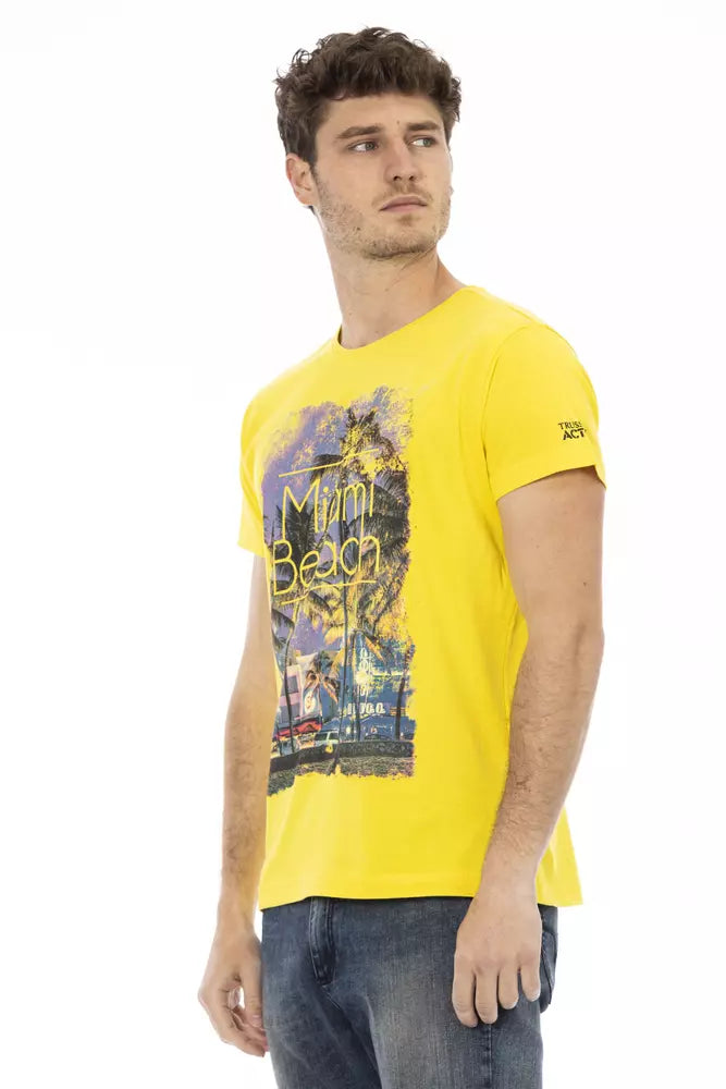 Trussardi Action Gul Bomull Herr T-shirt