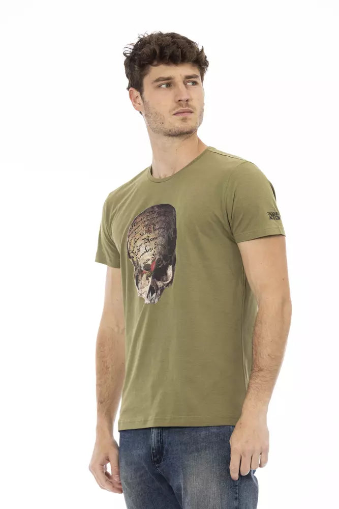 Trussardi Action Grön Bomull Herr T-shirt