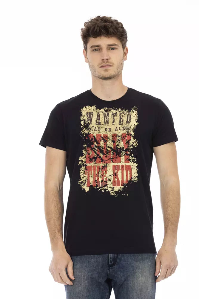 Trussardi Action svart bomulls-T-shirt för män