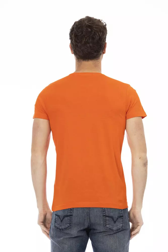 Trussardi Action Orange bomulls-T-shirt för män