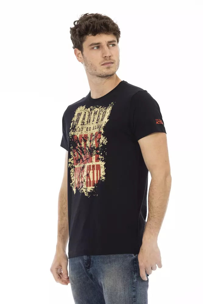 Trussardi Action svart bomulls-T-shirt för män