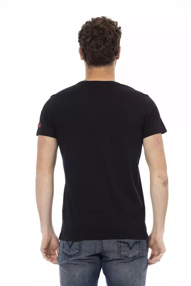 Trussardi Action svart bomulls-T-shirt för män