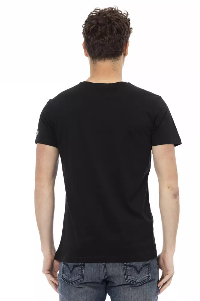 Trussardi Action svart bomulls-T-shirt för män
