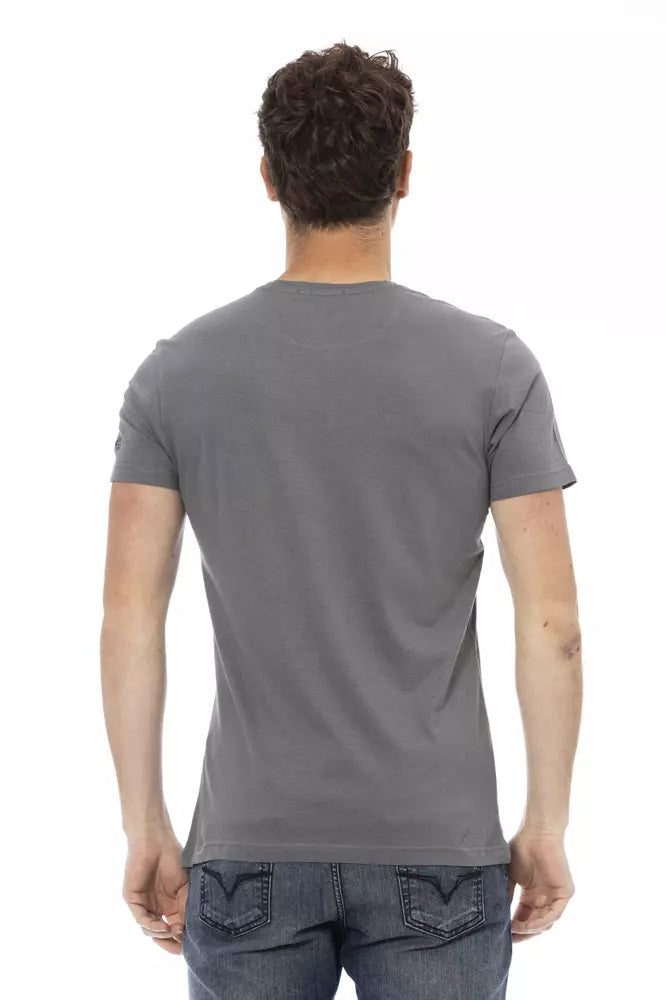 Trussardi Action grå bomulls-T-shirt för män