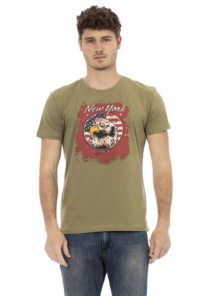 Trussardi Action Grön Bomull Herr T-shirt