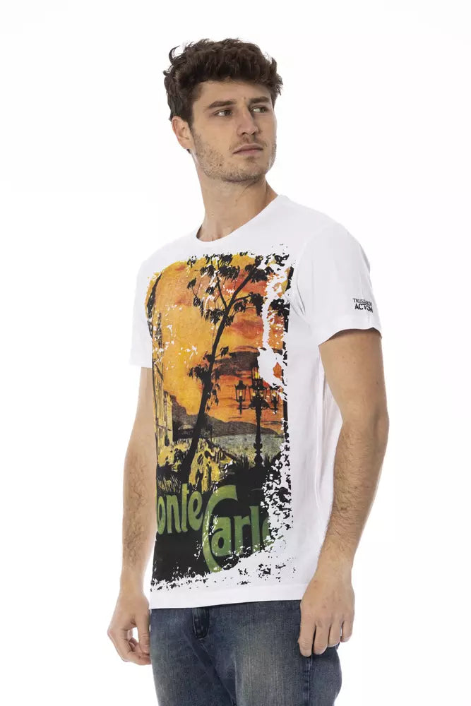 Trussardi Action Vit Bomull Herr T-shirt