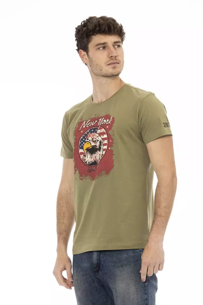 Trussardi Action Grön Bomull Herr T-shirt