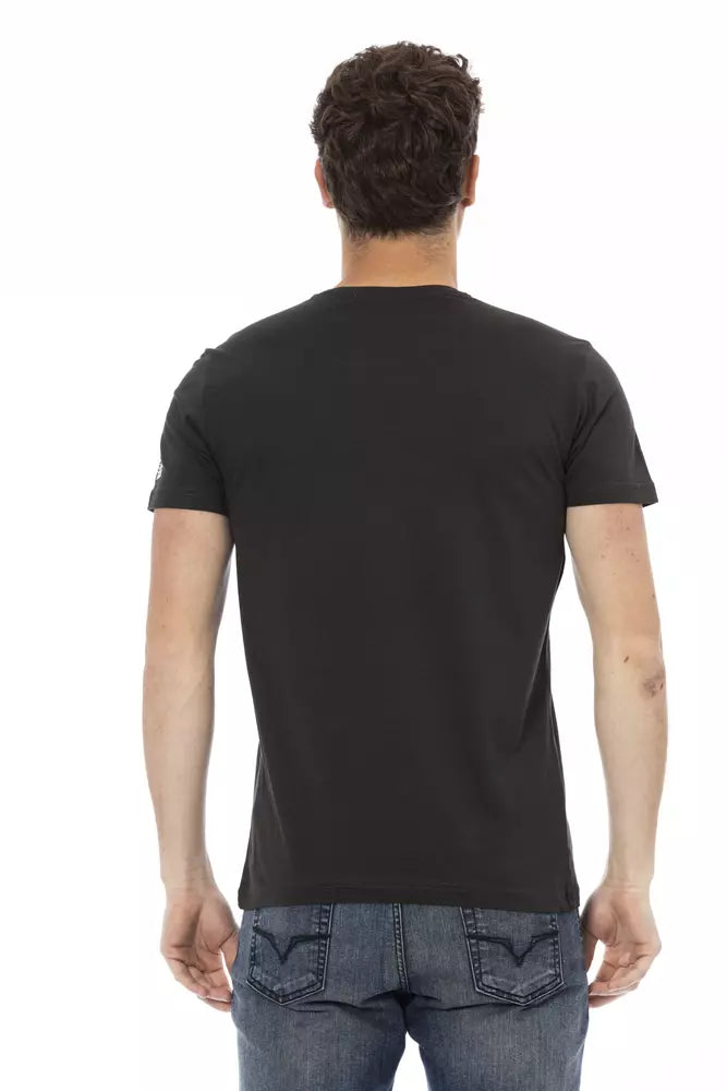 Trussardi Action svart bomulls-T-shirt för män