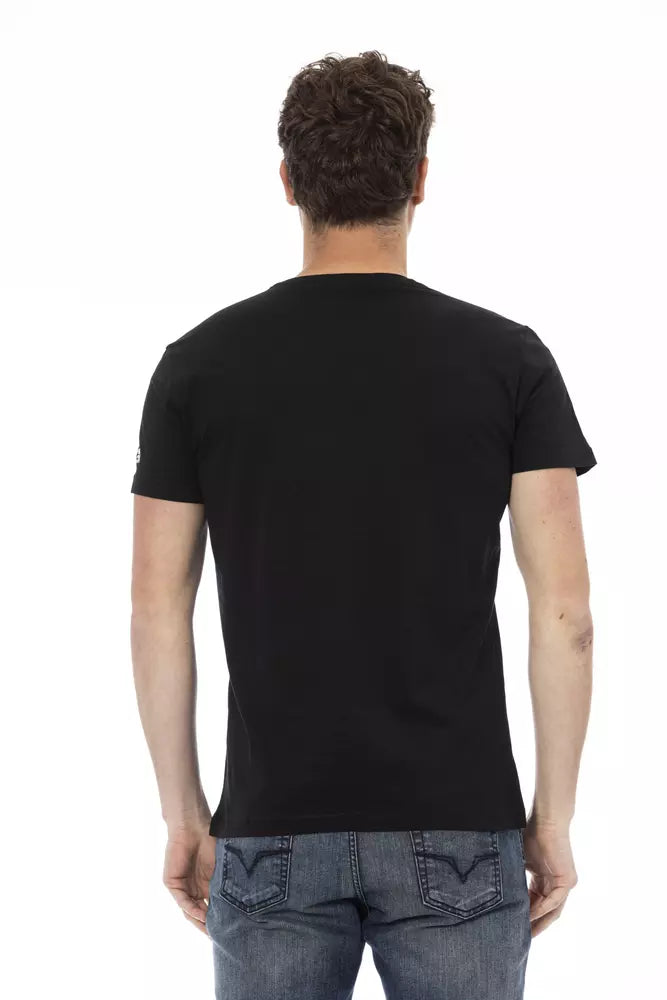 Trussardi Action svart bomulls-T-shirt för män