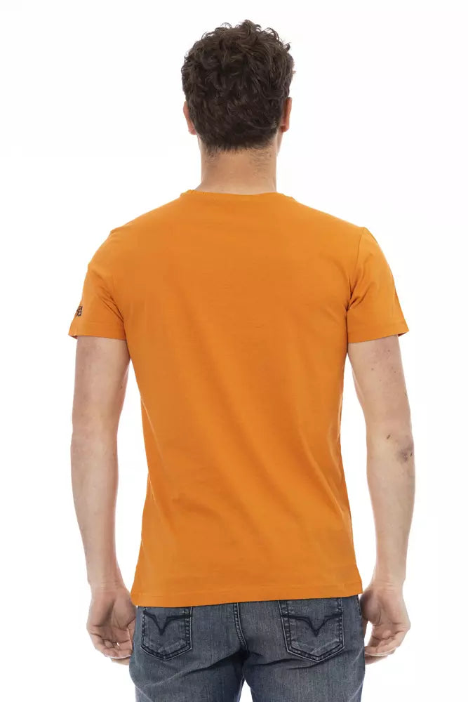 Trussardi Action Orange bomulls-T-shirt för män