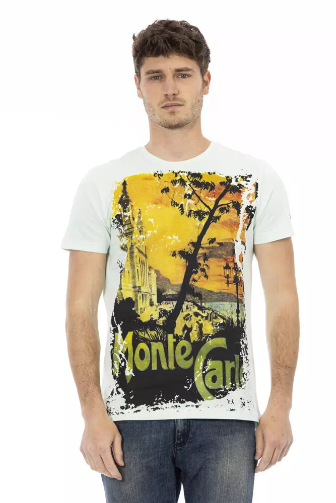 Trussardi Action Ljusblå Bomull Herr T-shirt