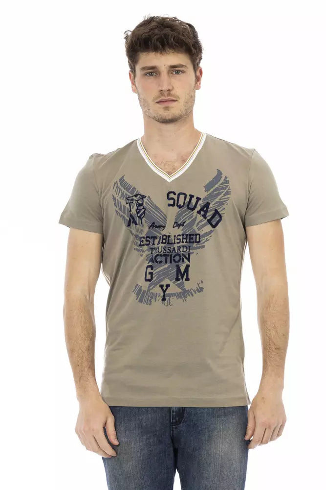 Trussardi Action Grön Bomull Herr T-shirt