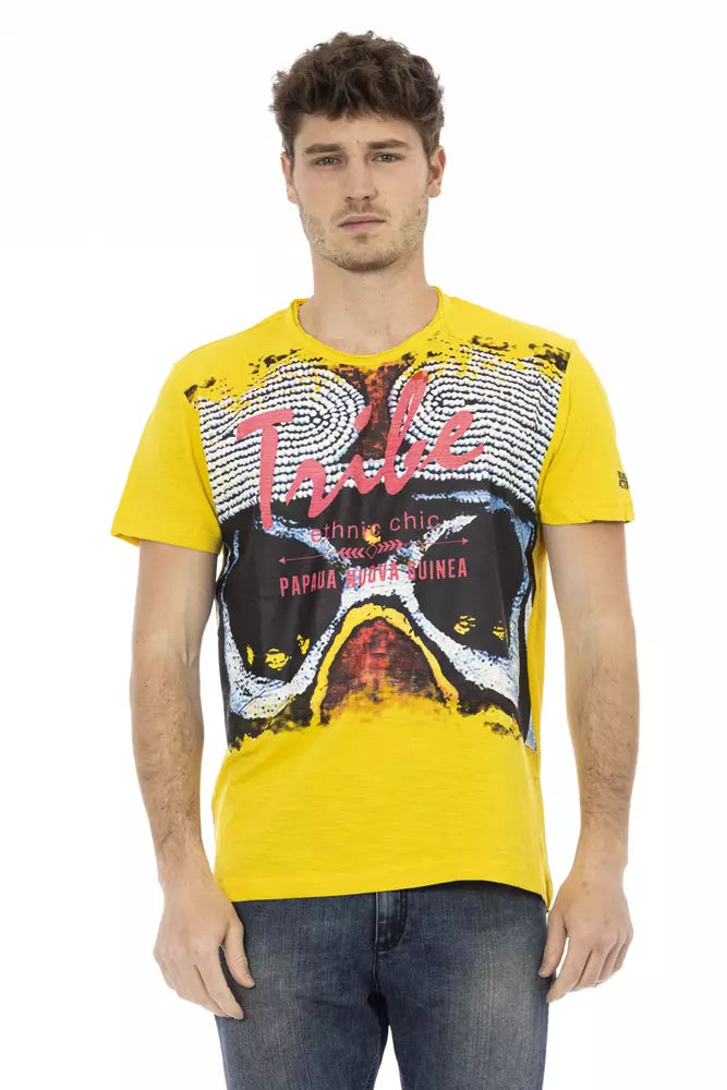 Trussardi Action Gul Bomull Herr T-shirt