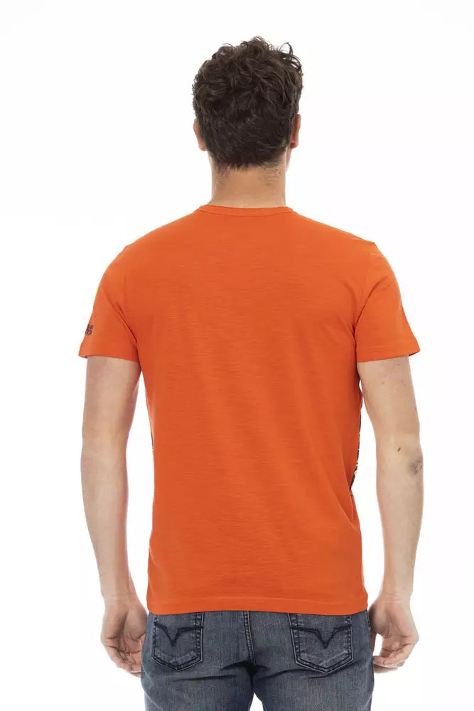 Trussardi Action Orange bomulls-T-shirt för män